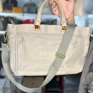 PRADA DENIM 2 WAY BAG